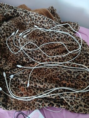 White Charging Cable Bundle - Compatible Smartphone Accessory